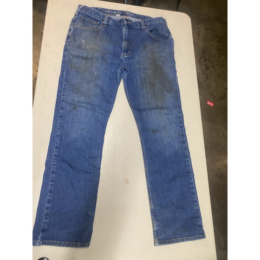 MENS 38 x 32 - Vtg Carhartt B160 Denim Relaxed Fit Work Jeans Pants Mexico